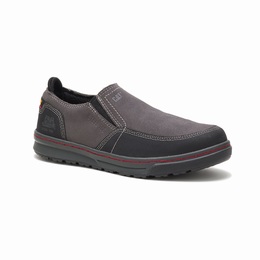 Caterpillar Valor Steel Toe Work Férfi Slip On Sötét Szürke, HU-T005